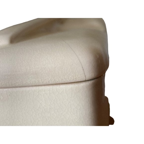 UNIVERSAL CAMBRIDGE Vintage Ceramic 8"Longest Dimension Lidded Bowl Sm Defects - Picture 4 of 6